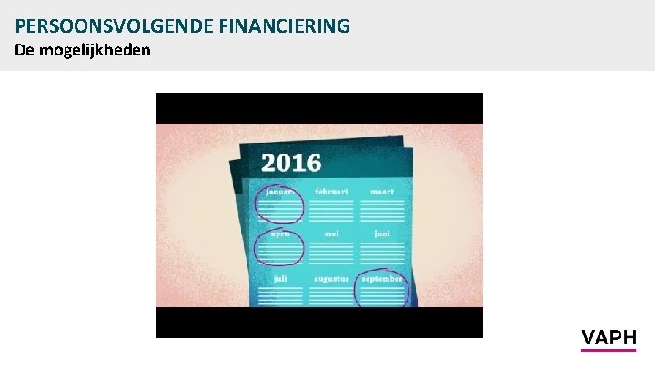 PERSOONSVOLGENDE FINANCIERING De mogelijkheden 