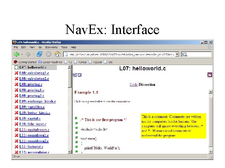 Nav. Ex: Interface 