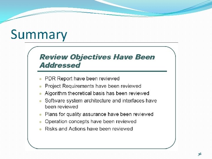 Summary 36 Summary 36