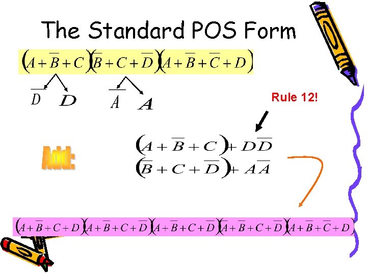 The Standard POS Form Rule 12! 