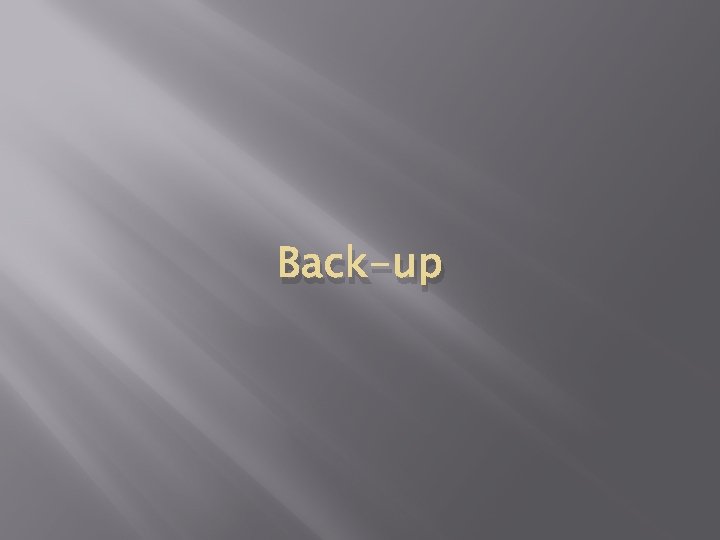 Back-up 