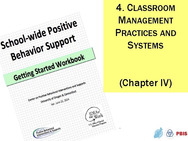 4. CLASSROOM MANAGEMENT PRACTICES AND SYSTEMS (Chapter IV) 