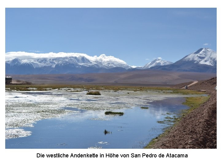 Die westliche Andenkette in Höhe von San Pedro de Atacama 