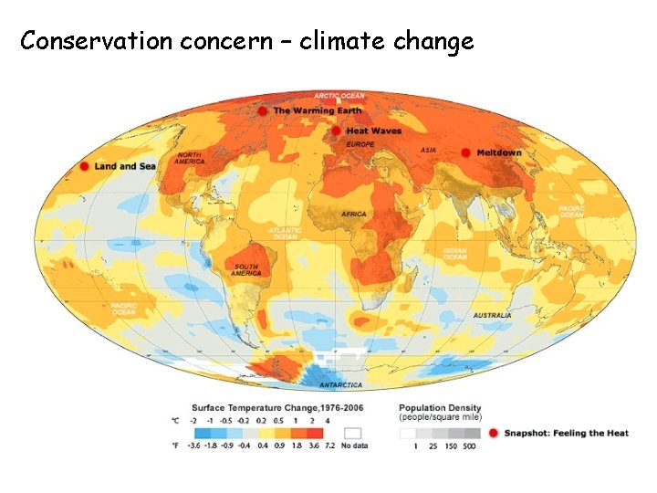Conservation concern – climate change 
