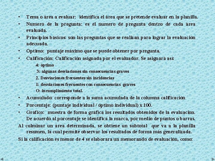  • • • Tema o área a evaluar: identifica el área que se