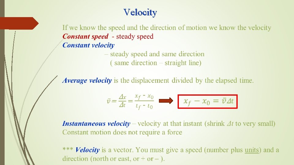Velocity 