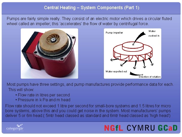 Central Heating – System Components (Part 1) Pumps are fairly simple really. They consist