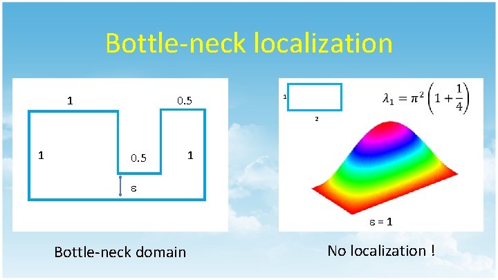 Bottle-neck localization 1 0. 5 1 2 1 0. 5 1 = 1 Bottle-neck