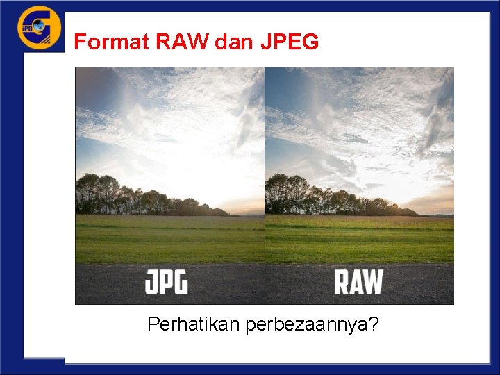 Format RAW dan JPEG Perhatikan perbezaannya? 