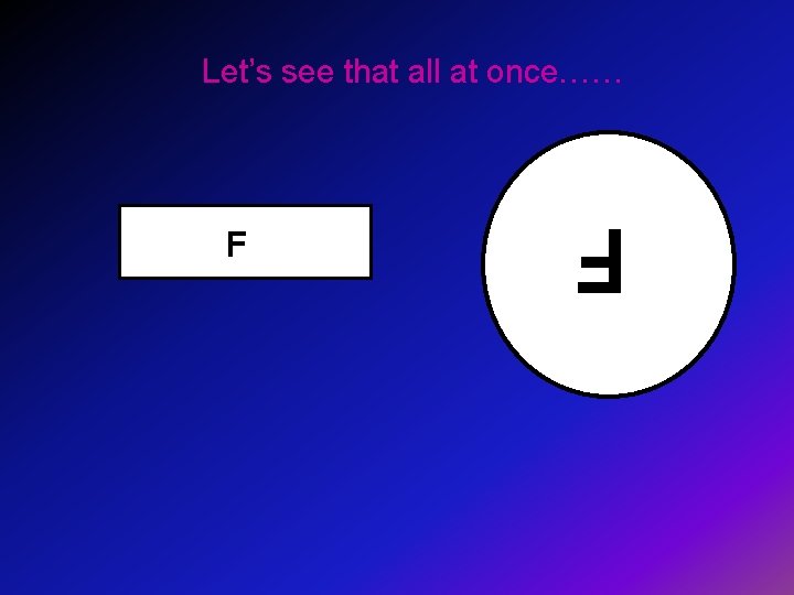 Let’s see that all at once…… F F Let’s see that all at once…… F F