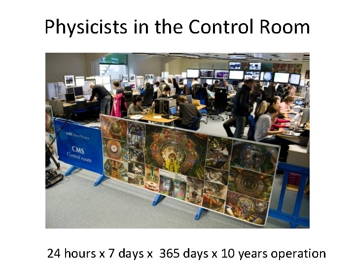 Physicists in the Control Room 24 hours x 7 days x 365 days x