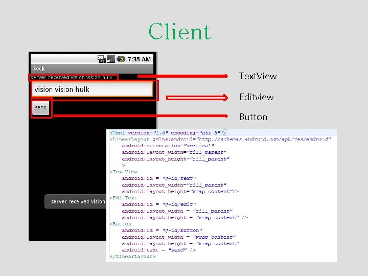 Client Text. View Editview Button 