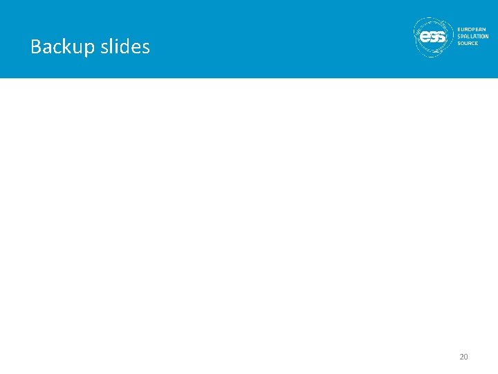 Backup slides 20 