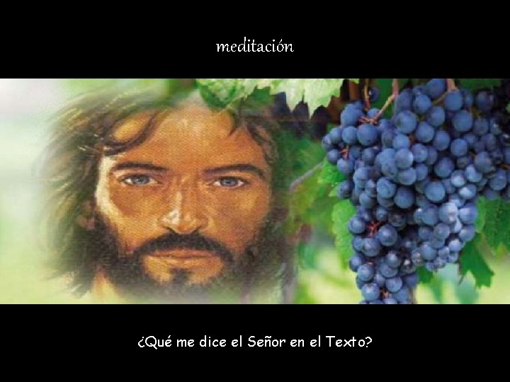 meditación ¿Qué me dice el Señor en el Texto? 