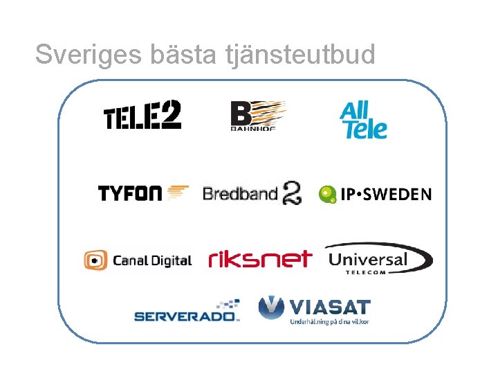 Sveriges bästa tjänsteutbud 