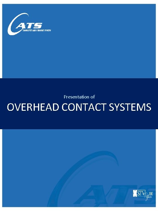 Presentation of OVERHEAD CONTACT SYSTEMS 