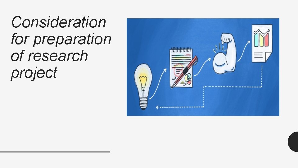 Consideration for preparation of research project 