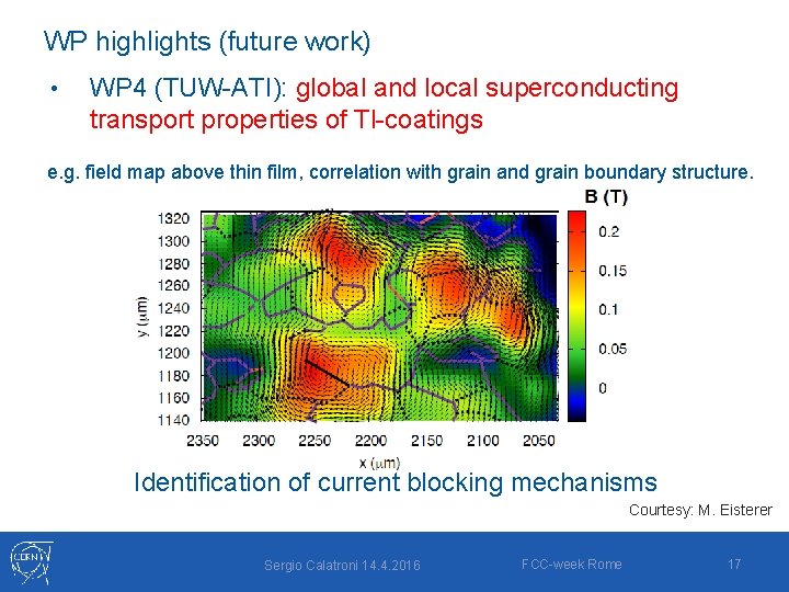WP highlights (future work) • WP 4 (TUW-ATI): global and local superconducting transport properties