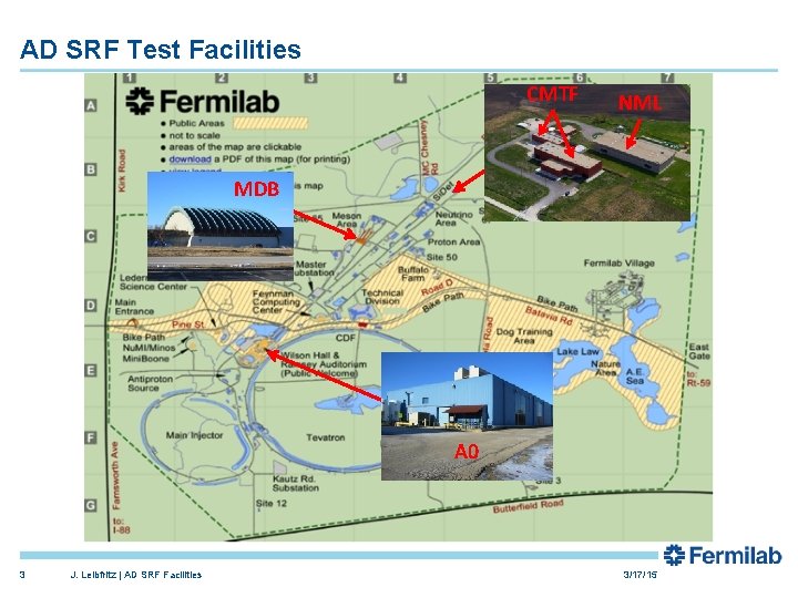AD SRF Test Facilities CMTF NML MDB A 0 3 J. Leibfritz | AD