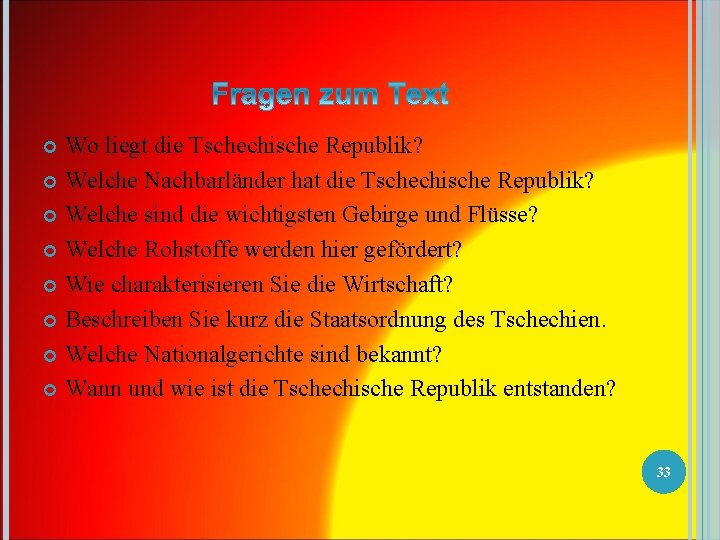 Wo liegt die Tschechische Republik? Welche Nachbarländer hat die Tschechische Republik? Welche sind die