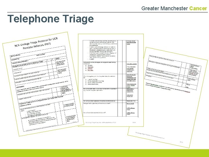 Greater Manchester Cancer Telephone Triage 