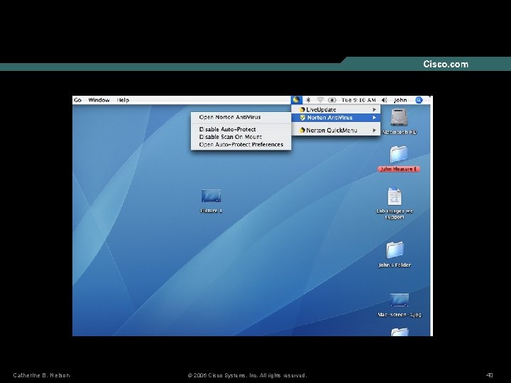 Catherine B. Nelson © 2006 Cisco Systems, Inc. All rights reserved. 40 