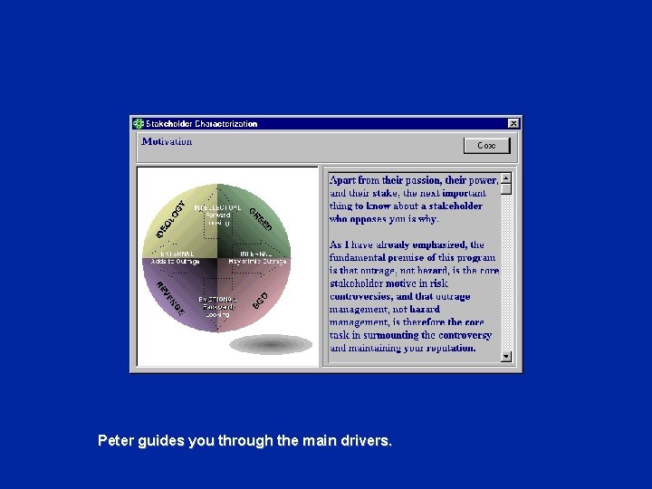 Peter guides you through the main drivers. 