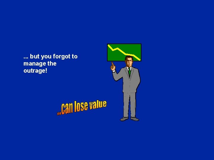 . . . but you forgot to manage the outrage! 