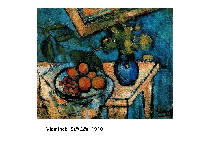 Vlaminck, Still Life, 1910 