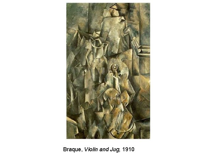 Braque, Violin and Jug, 1910 