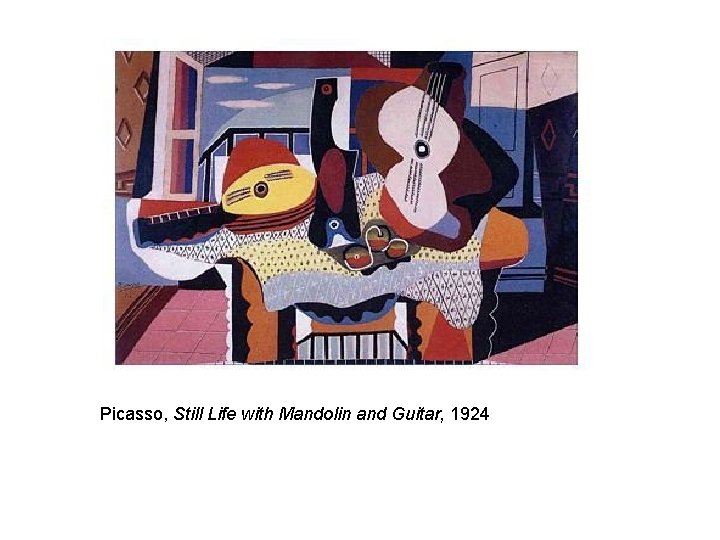 Picasso, Still Life with Mandolin and Guitar, 1924 