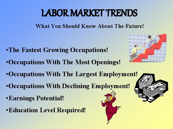 LABOR MARKET TRENDS What You Should Know About The Future! • The Fastest Growing
