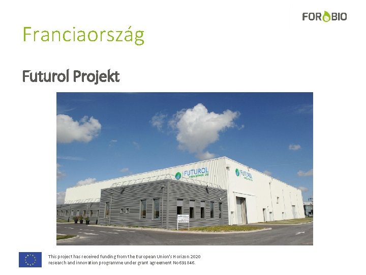 Franciaország Futurol Projekt This project has received funding from the European Union's Horizon 2020