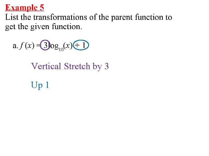 Vertical Stretch by 3 Up 1  Vertical Stretch by 3 Up 1