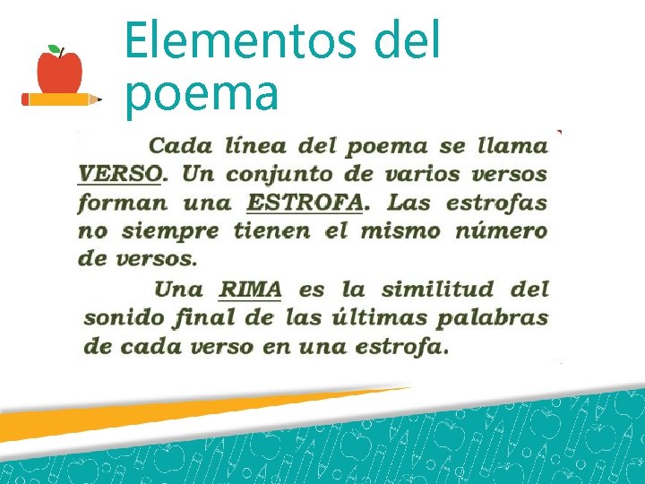 Elementos del poema 