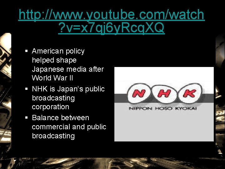 http: //www. youtube. com/watch ? v=x 7 qj 6 y. Rcq. XQ § American