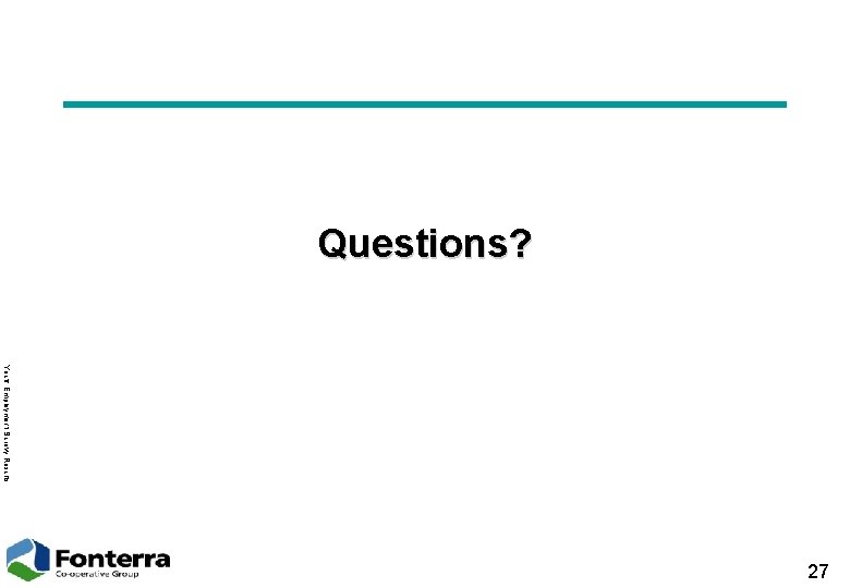 Questions? Youth Employment Surevy Results 27 