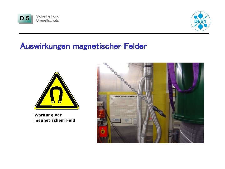 Auswirkungen magnetischer Felder Warnung vor magnetischem Feld 