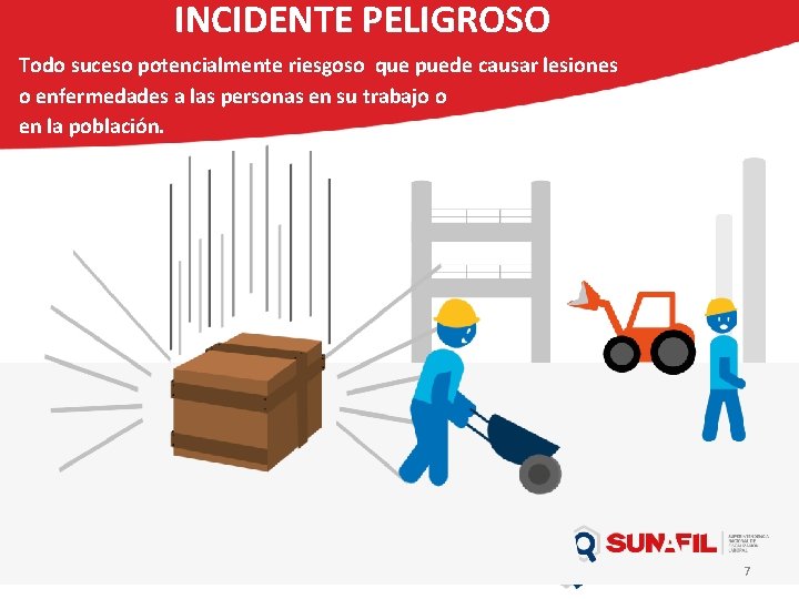 INCIDENTE PELIGROSO Todo suceso potencialmente riesgoso que puede causar lesiones o enfermedades a las