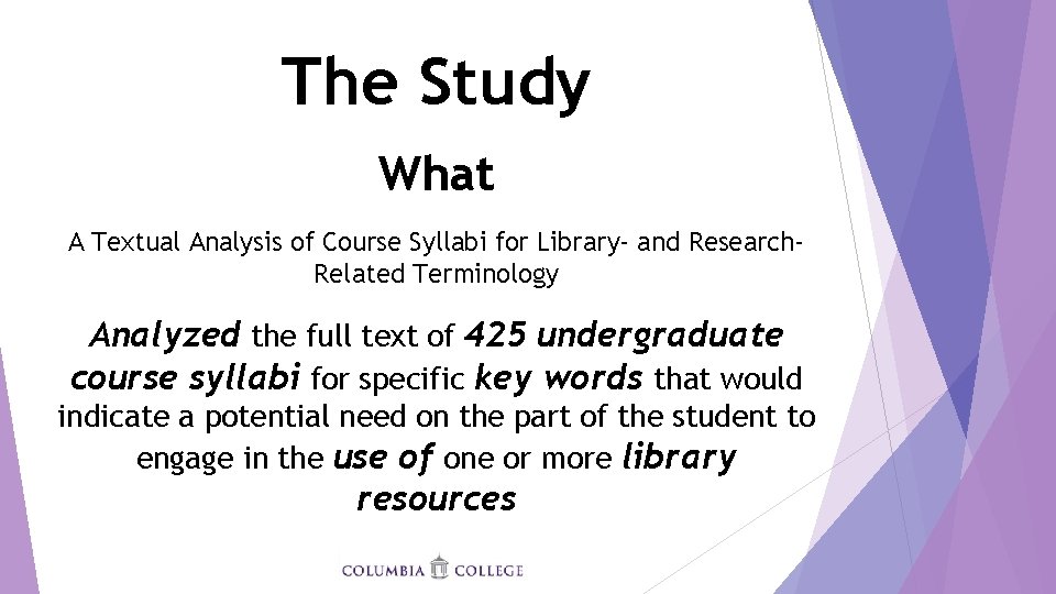 The Study What A Textual Analysis of Course Syllabi for Library- and Research. Related