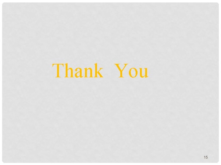 Thank You 15 