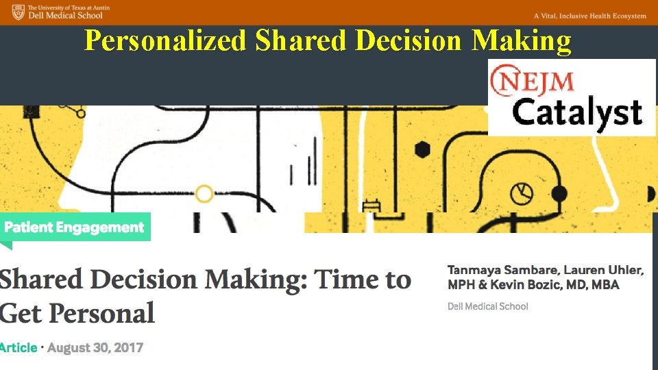 Personalized Shared Decision Making 