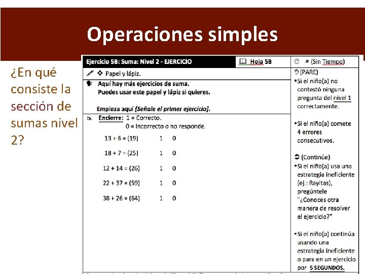 Operaciones simples ¿En qué consiste la sección de sumas nivel 2? 