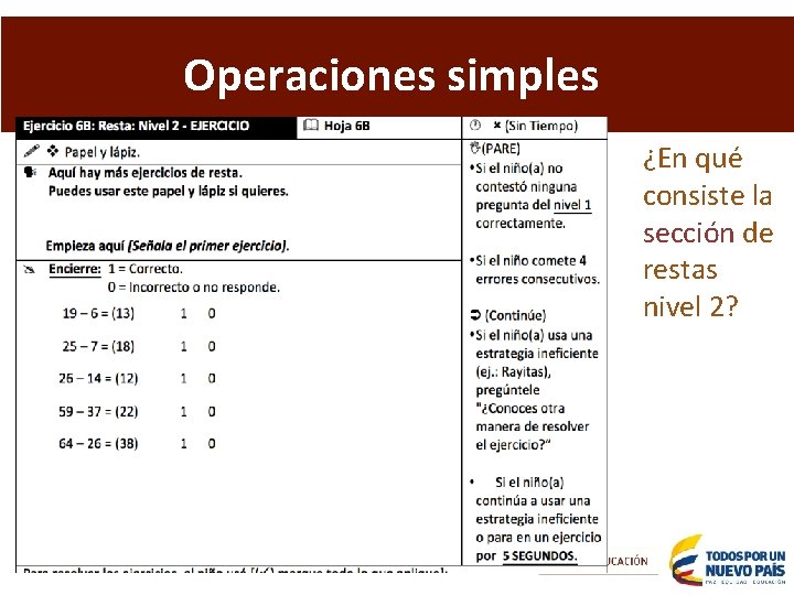 Operaciones simples ¿En qué consiste la sección de restas nivel 2? 