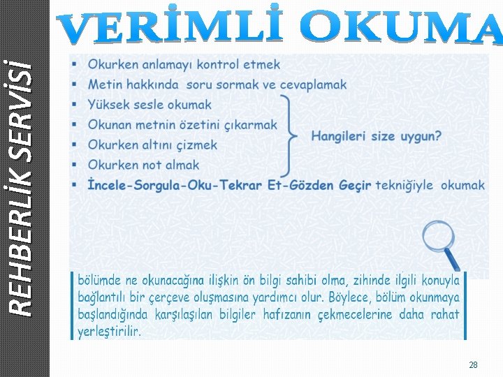 28 REHBERLİK SERVİSİ 