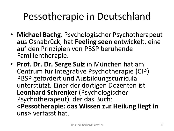 Pessotherapie in Deutschland • Michael Bachg, Psychologischer Psychotherapeut aus Osnabrück, hat Feeling seen entwickelt,