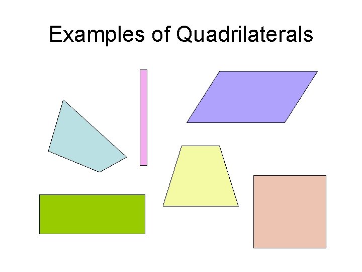 Examples of Quadrilaterals 