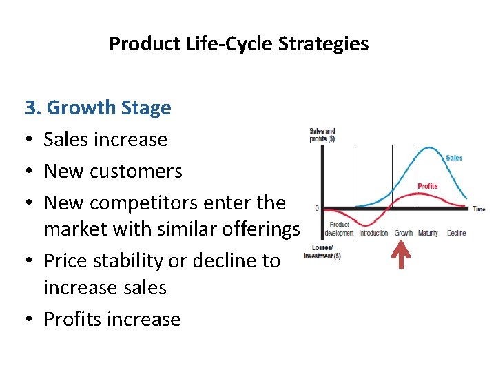 Product Life-Cycle Strategies 3. Growth Stage • Sales increase • New customers • New