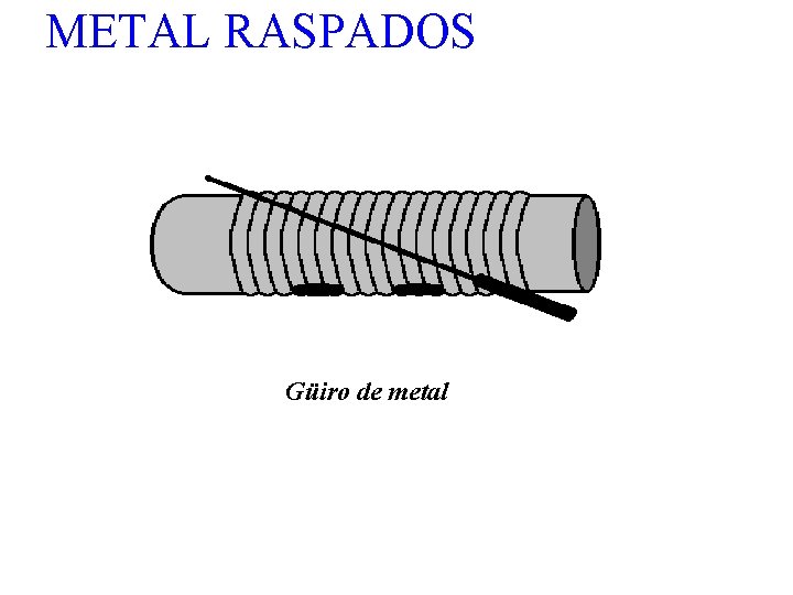 METAL RASPADOS Güiro de metal 