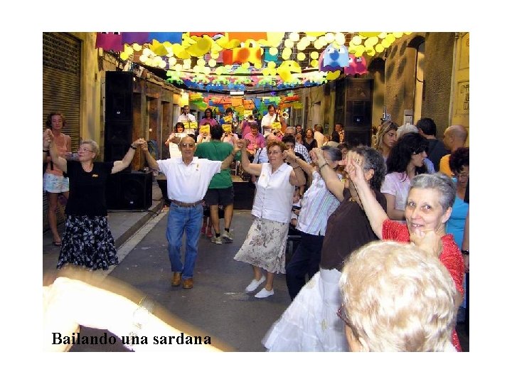 Bailando una sardana 